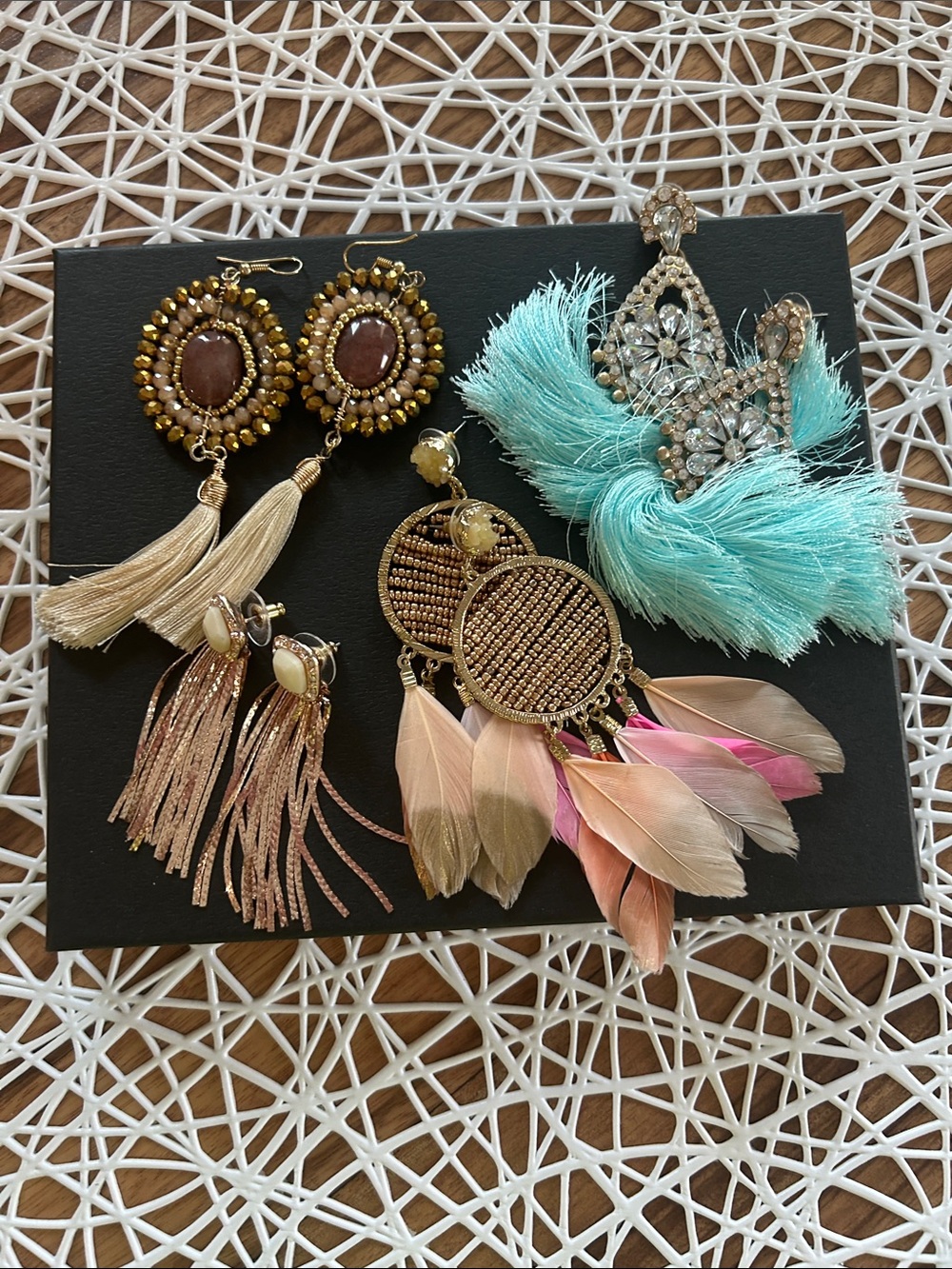 Assorted Statement Earrings Bundle - 
4 pairs for pieced ears!